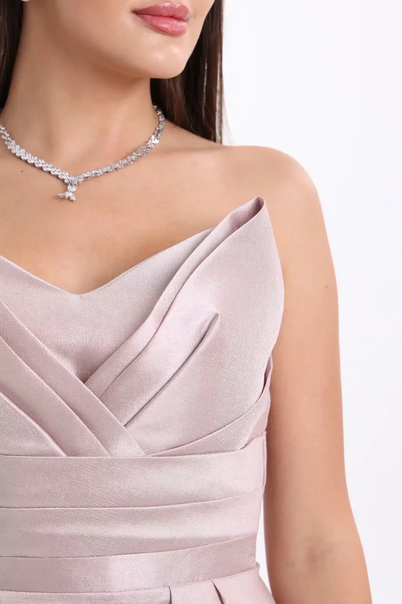 A-line Draped Bust Dress