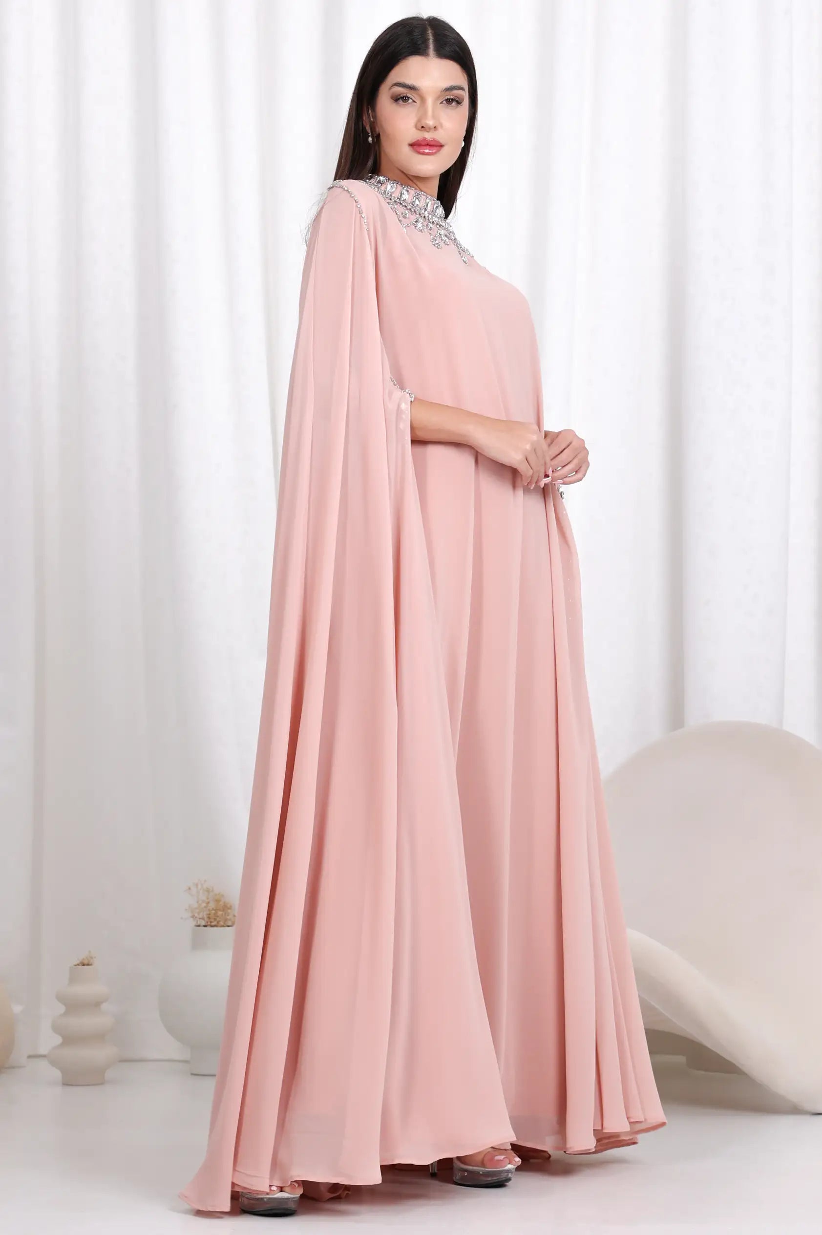 Crystal High Neck Jalabiya
