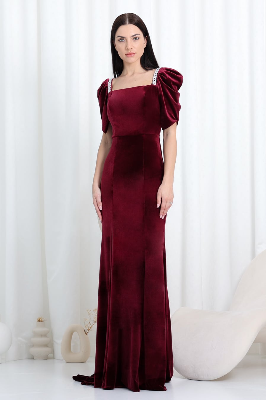 Square Neck Mermaid Dress