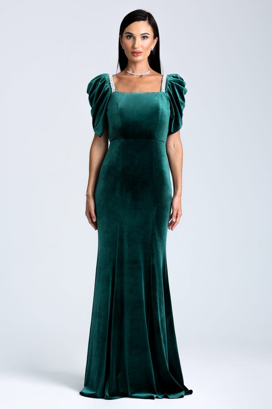 Square Neck Mermaid Dress