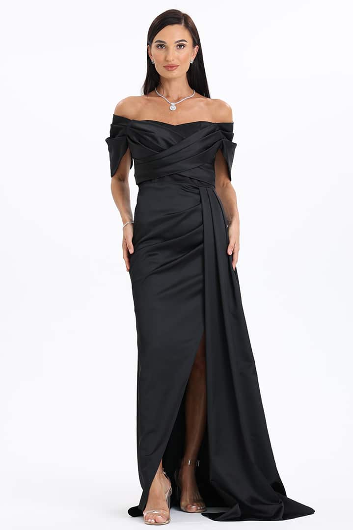 Draped Side Tail Dress