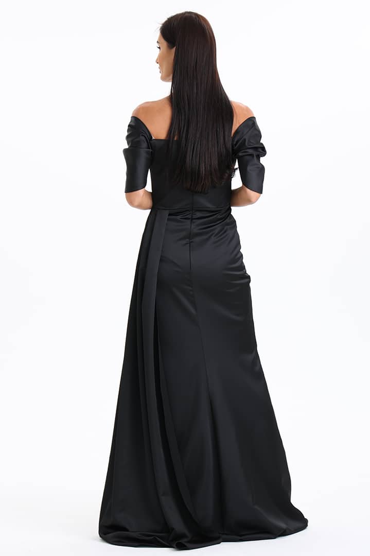 Draped Side Tail Dress