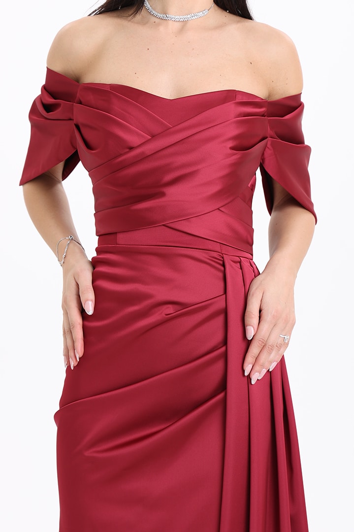 Draped Side Tail Dress