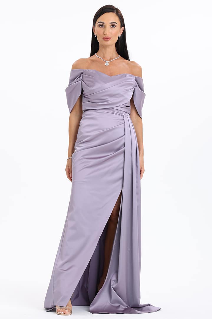 Draped Side Tail Dress