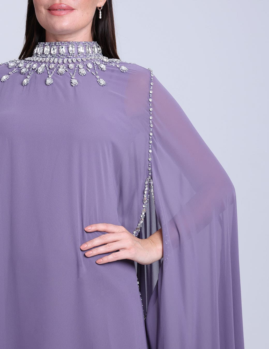 Crystal High Neck Jalabiya