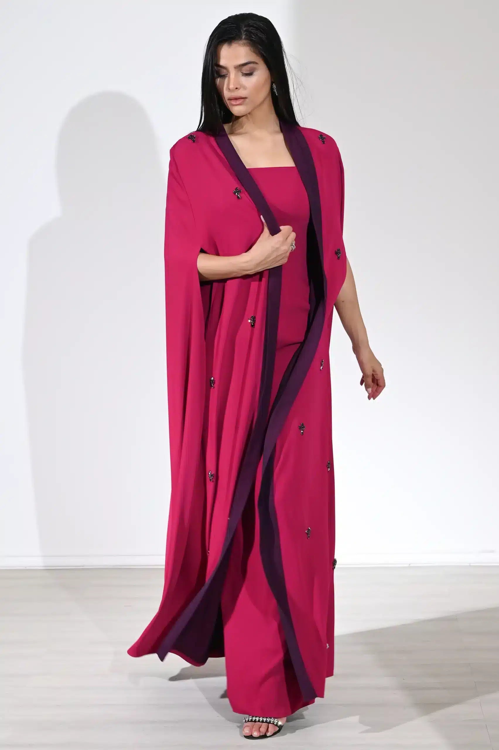 2Tone Abaya Crepe Dress