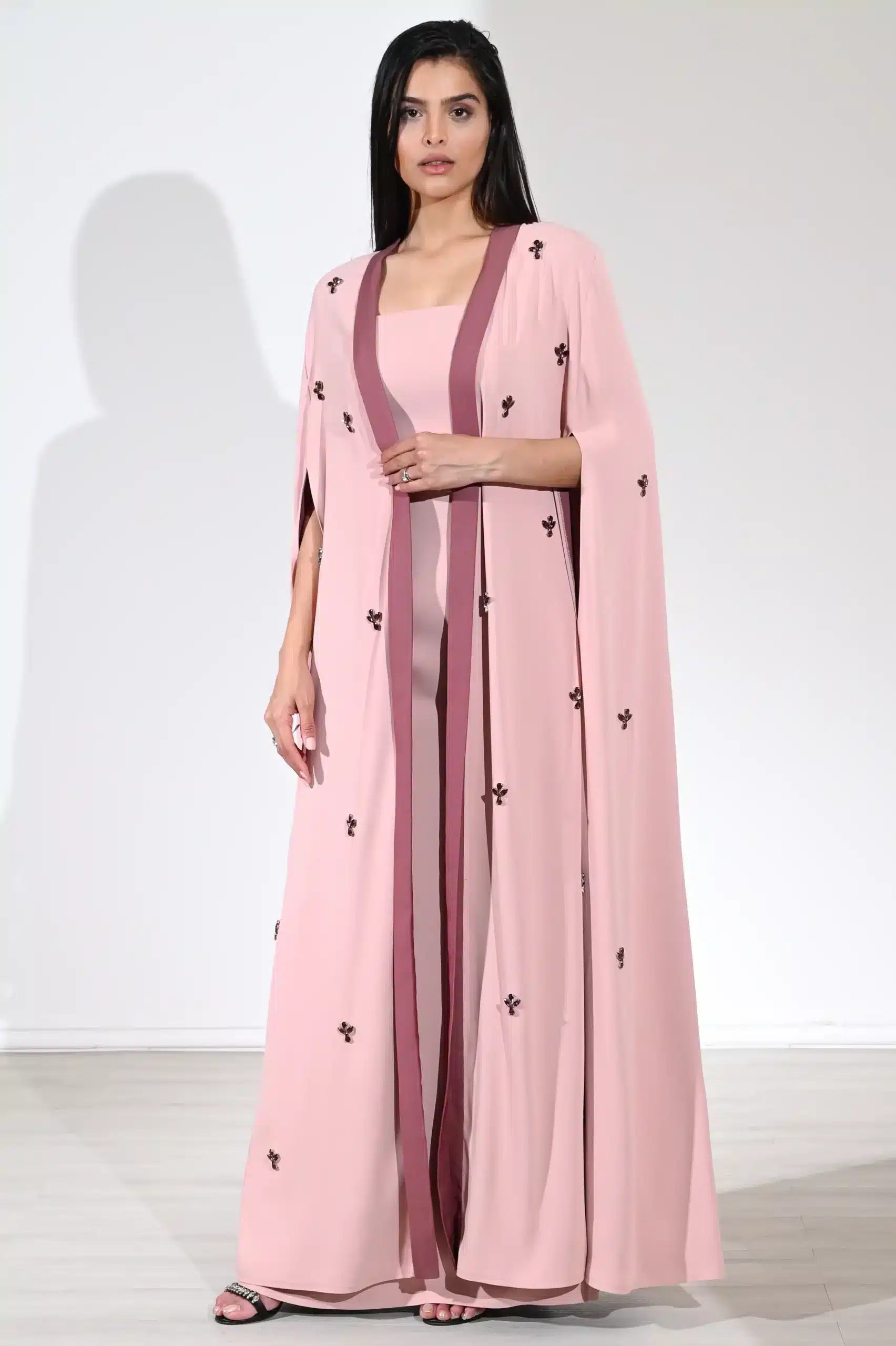 2Tone Abaya Crepe Dress