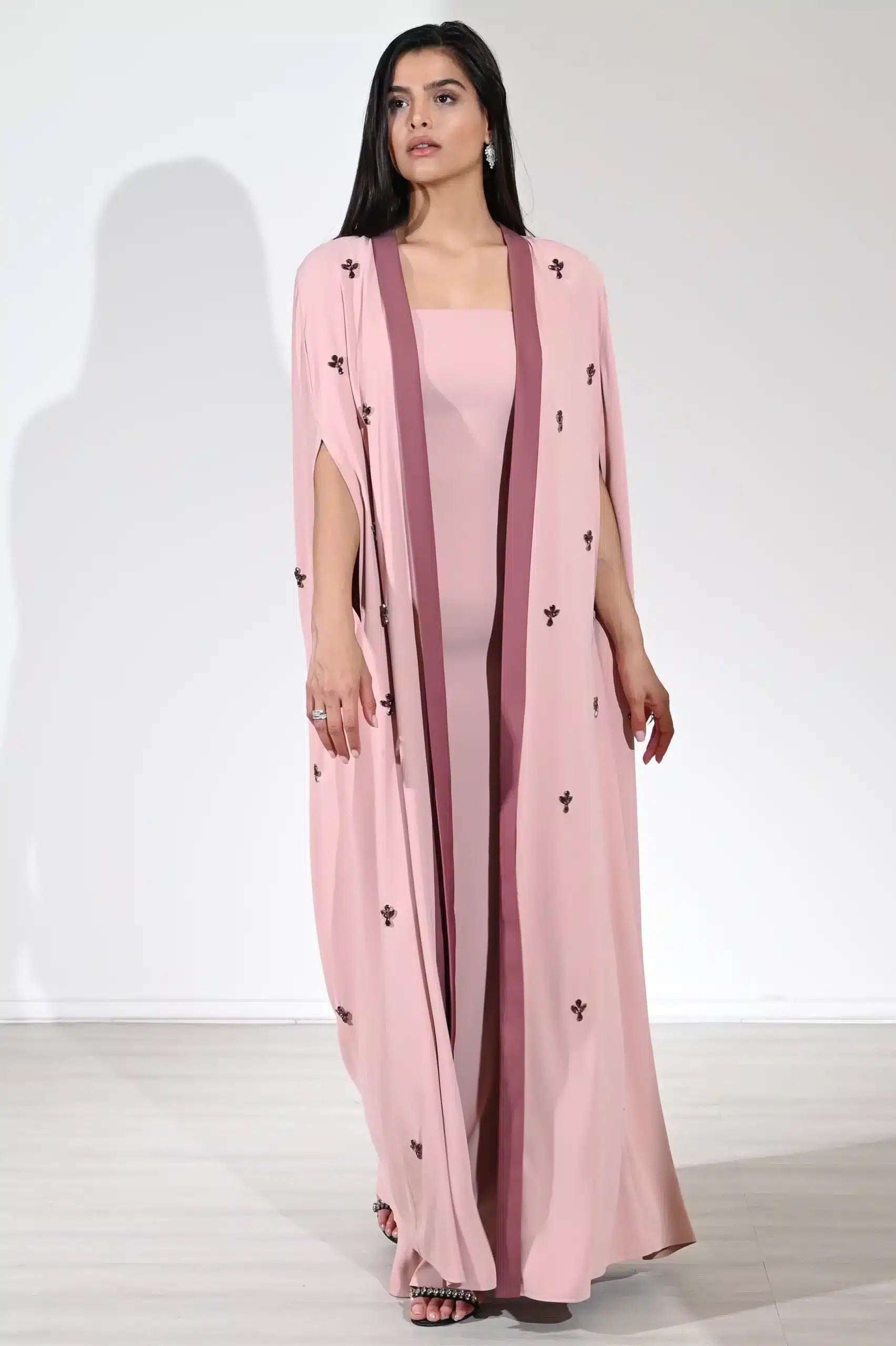 2Tone Abaya Crepe Dress