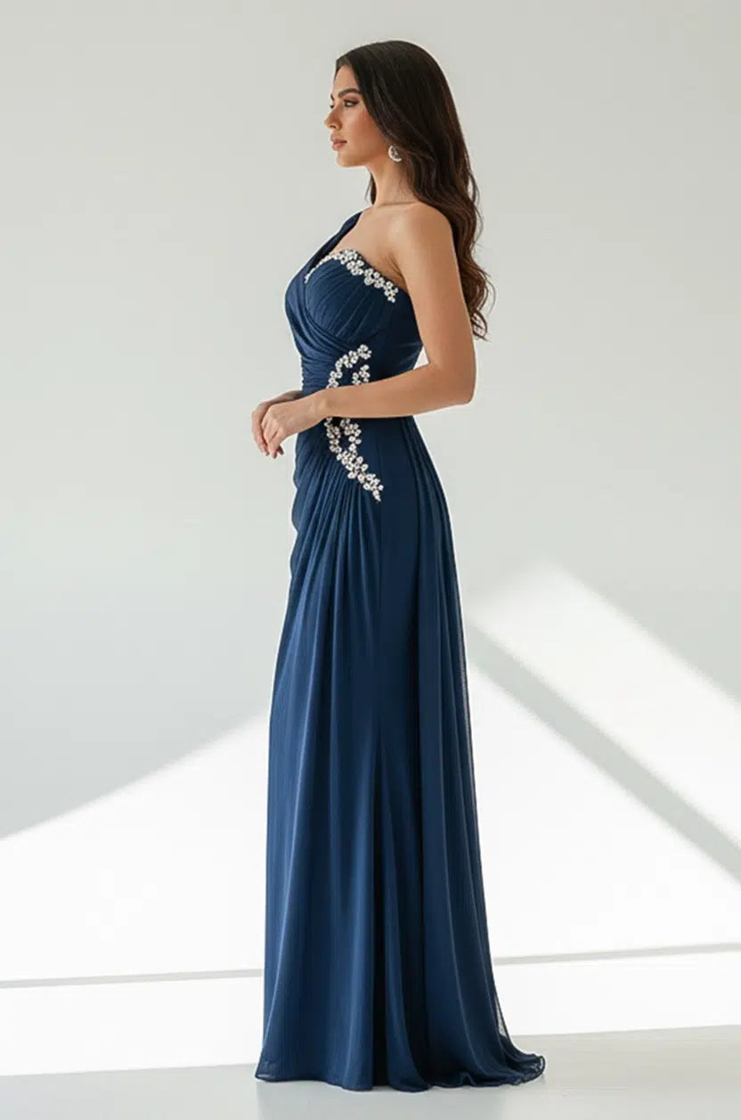 Beaded Side Float Dress  Sleeve Organza Dress