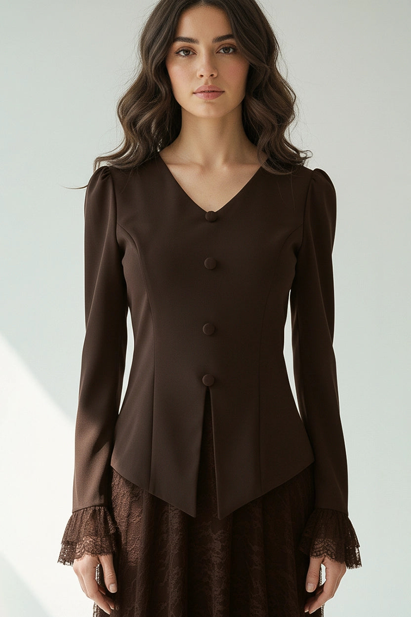 Dantel Skirt Blazer Set