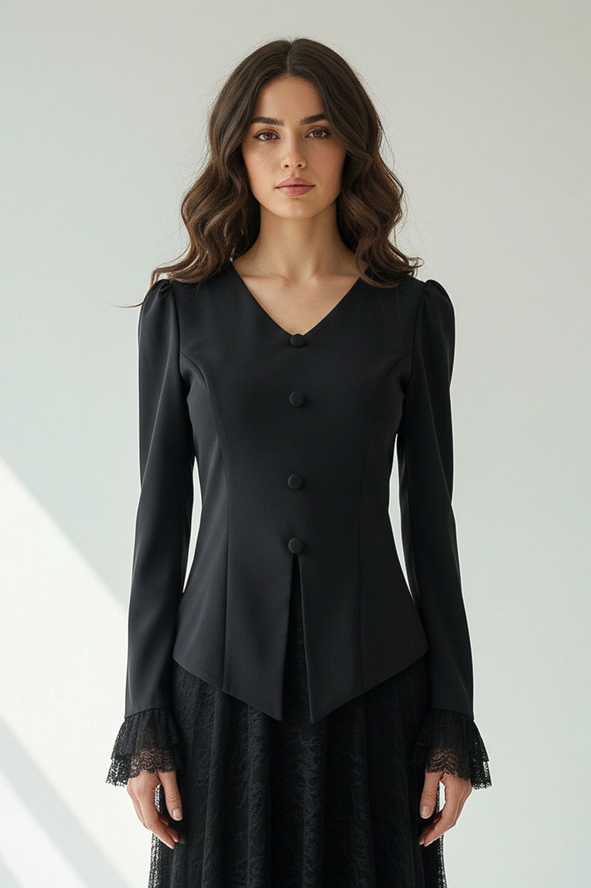 Dantel Skirt Blazer Set