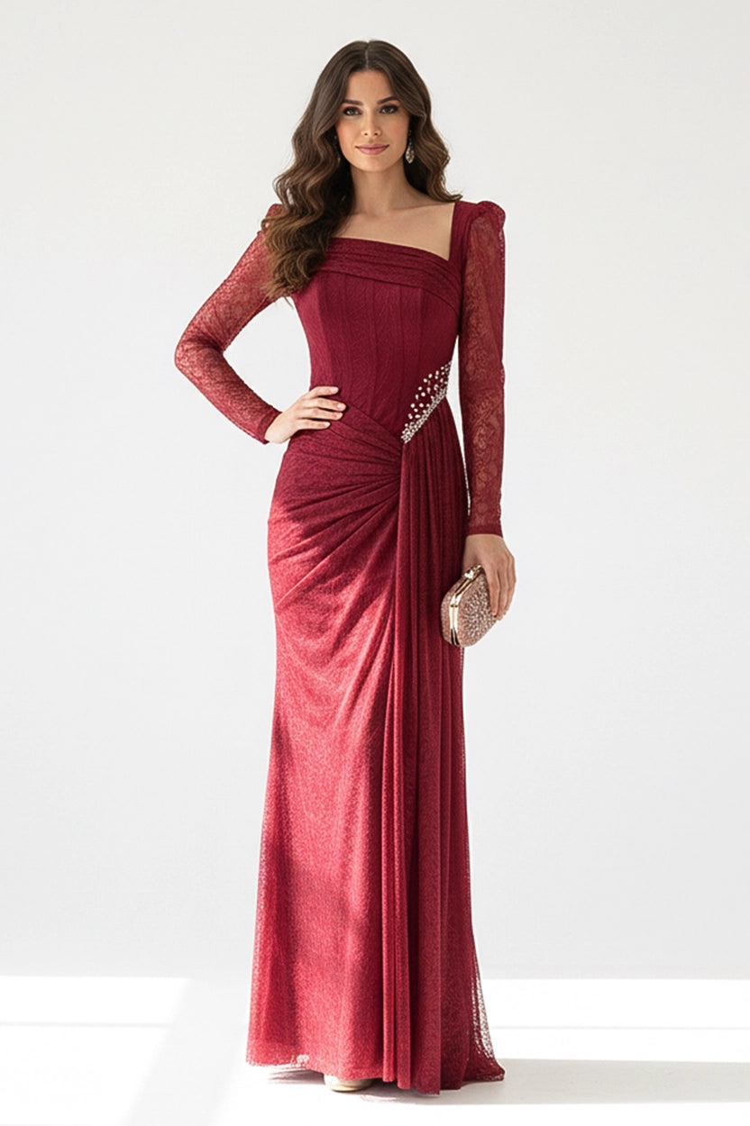 Corset Drapped Dantel Dress Dress