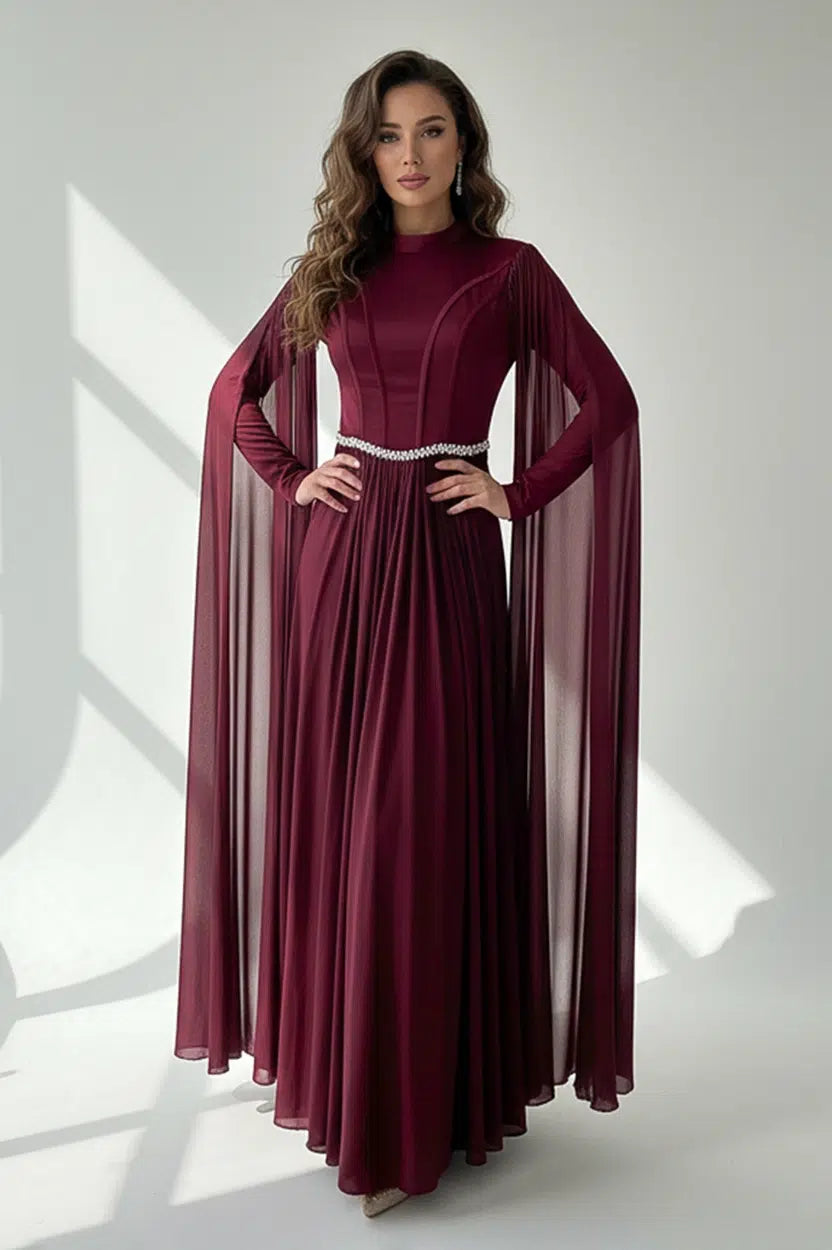 Float Sleeves Corset Organza Dress