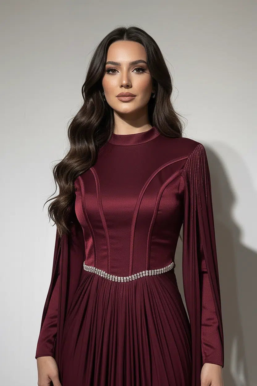 Float Sleeves Corset Organza Dress