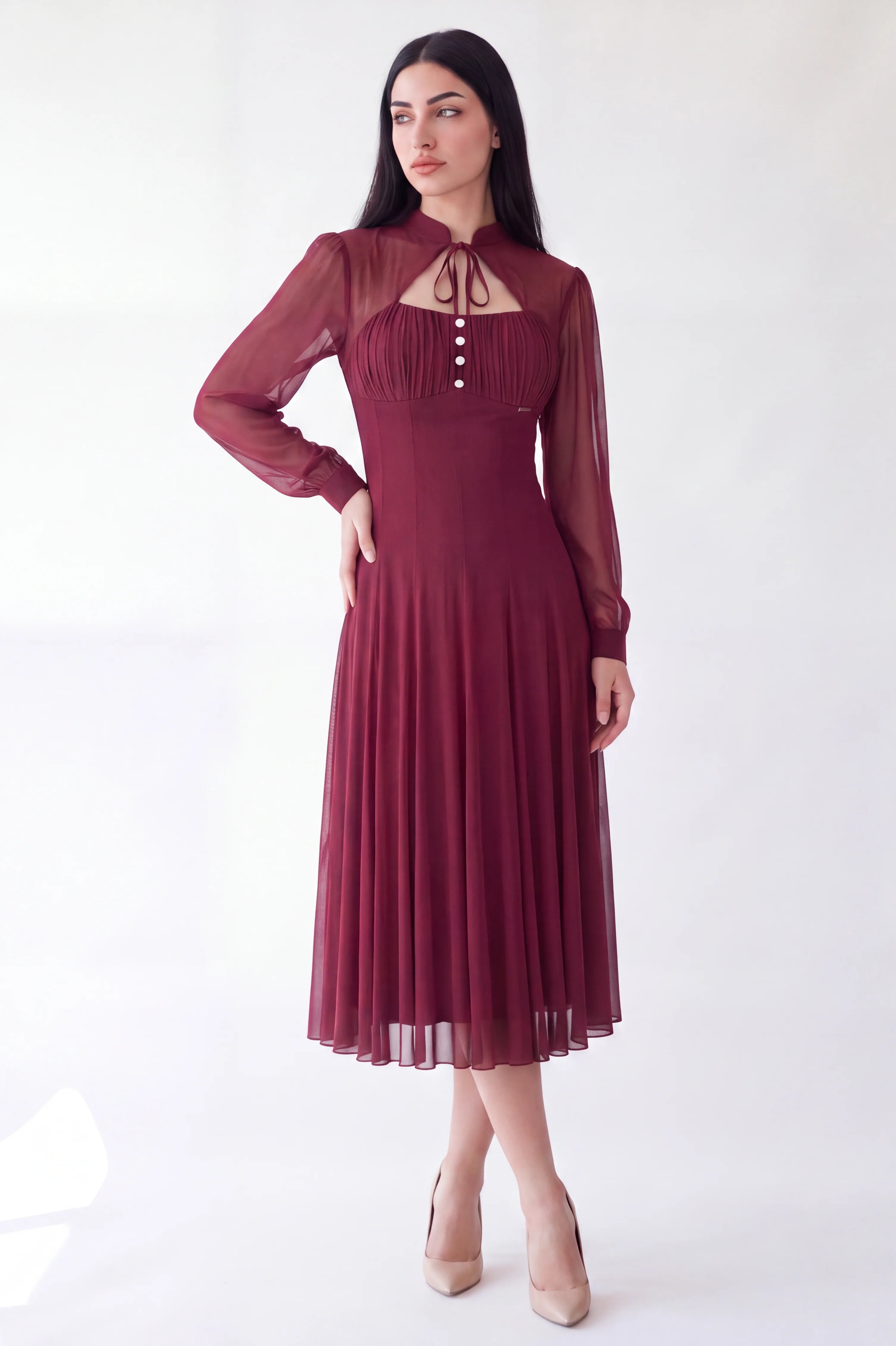 Ruched Sweetheart Bolero Overlay Tulle Dress