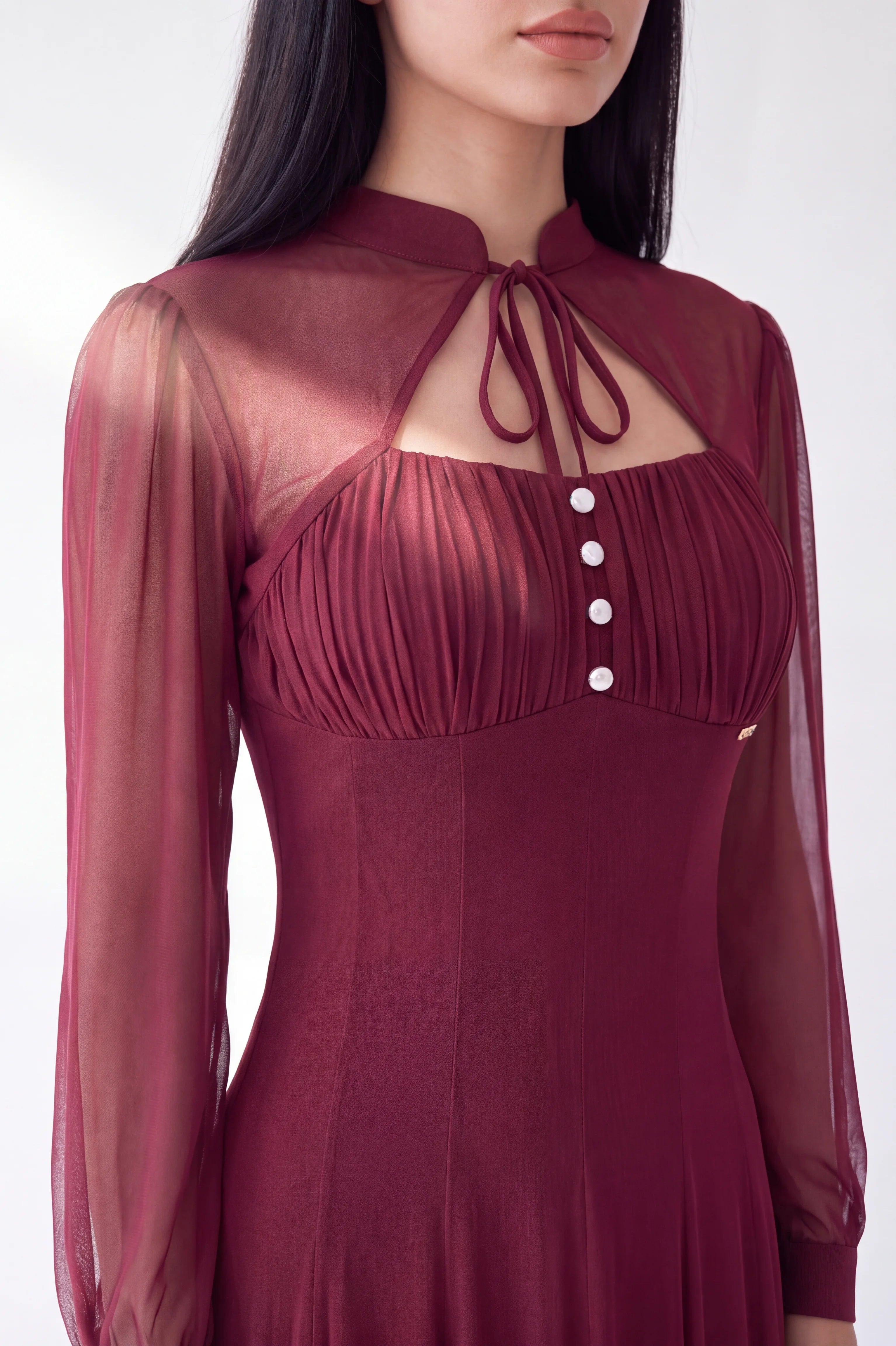 Ruched Sweetheart Bolero Overlay Tulle Dress