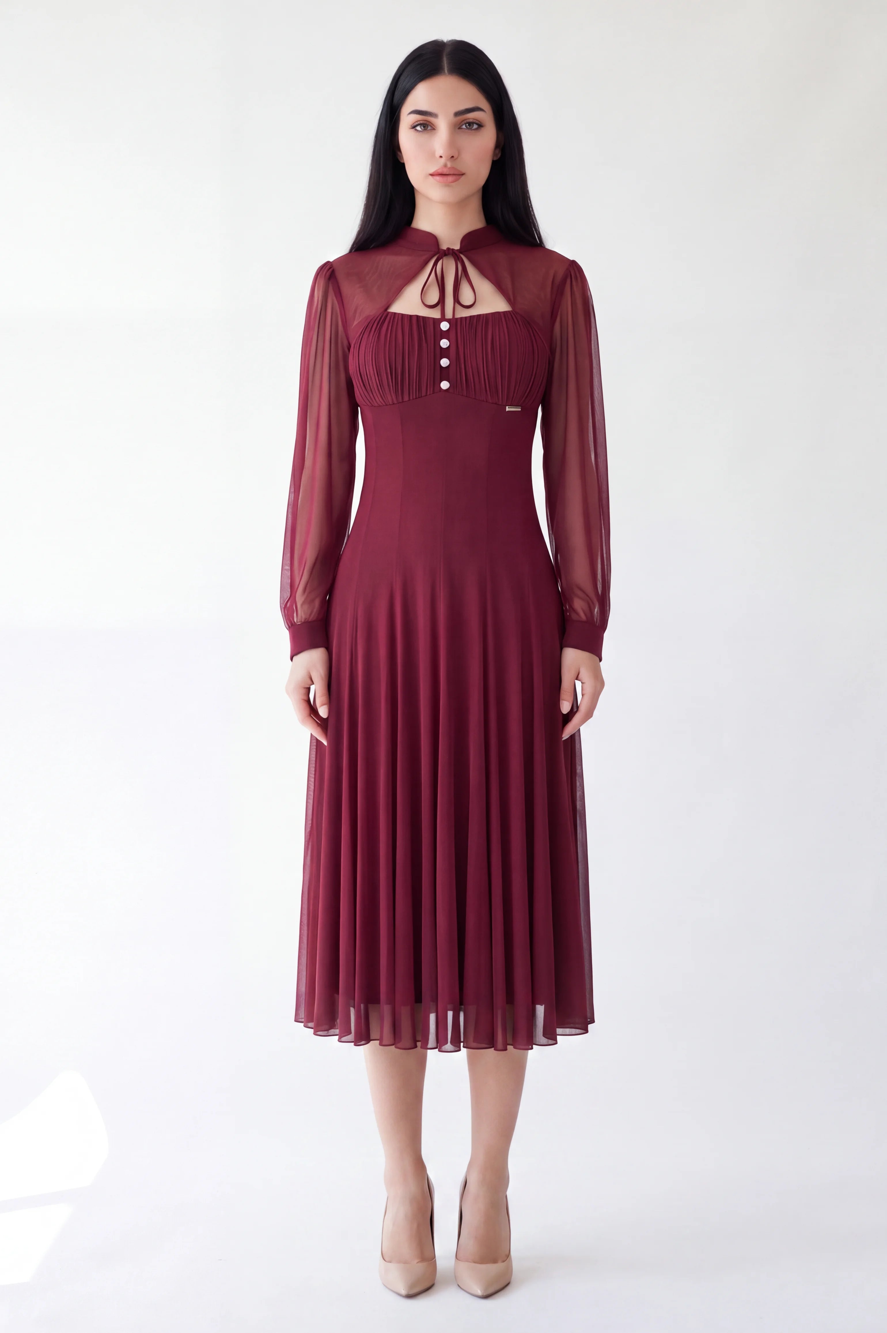 Ruched Sweetheart Bolero Overlay Tulle Dress