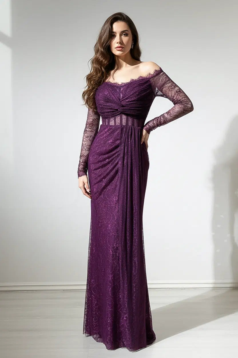 Infinity Off Shoulder Dantel Dress