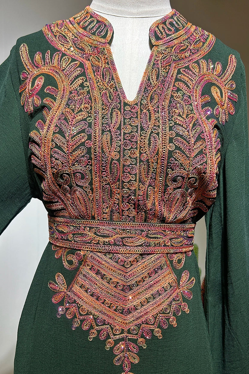 Embroidered Multicolor Jalabiya
