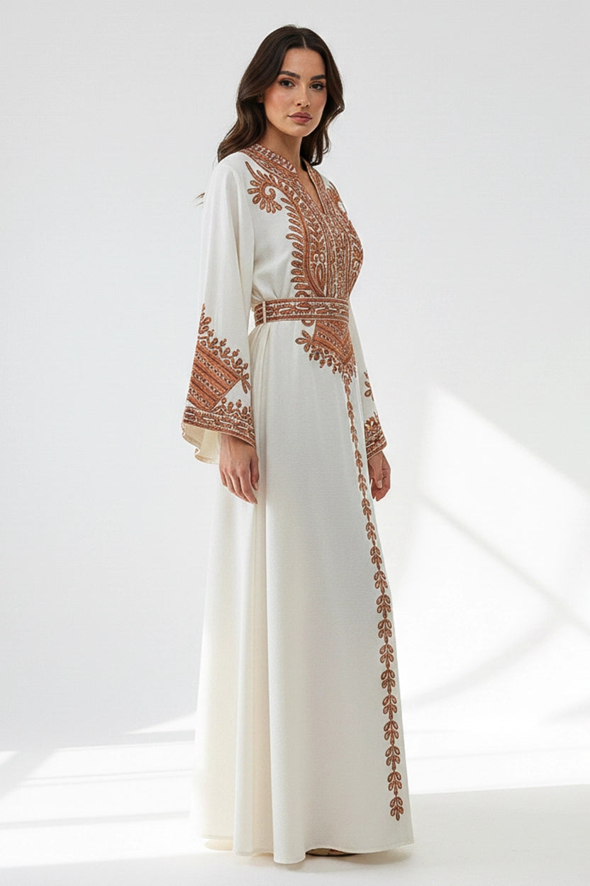 Embroidered Multicolor Jalabiya