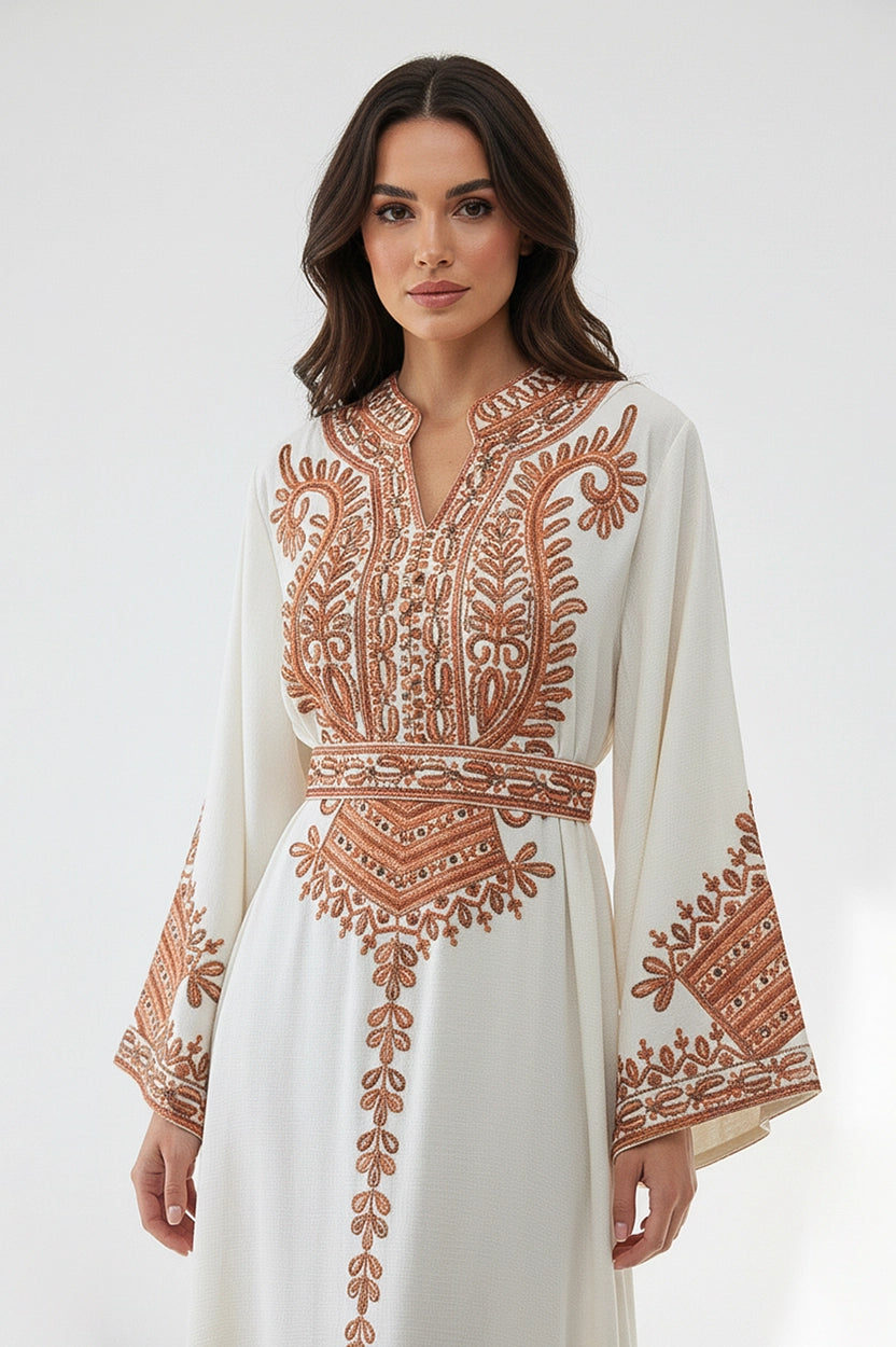 Embroidered Multicolor Jalabiya