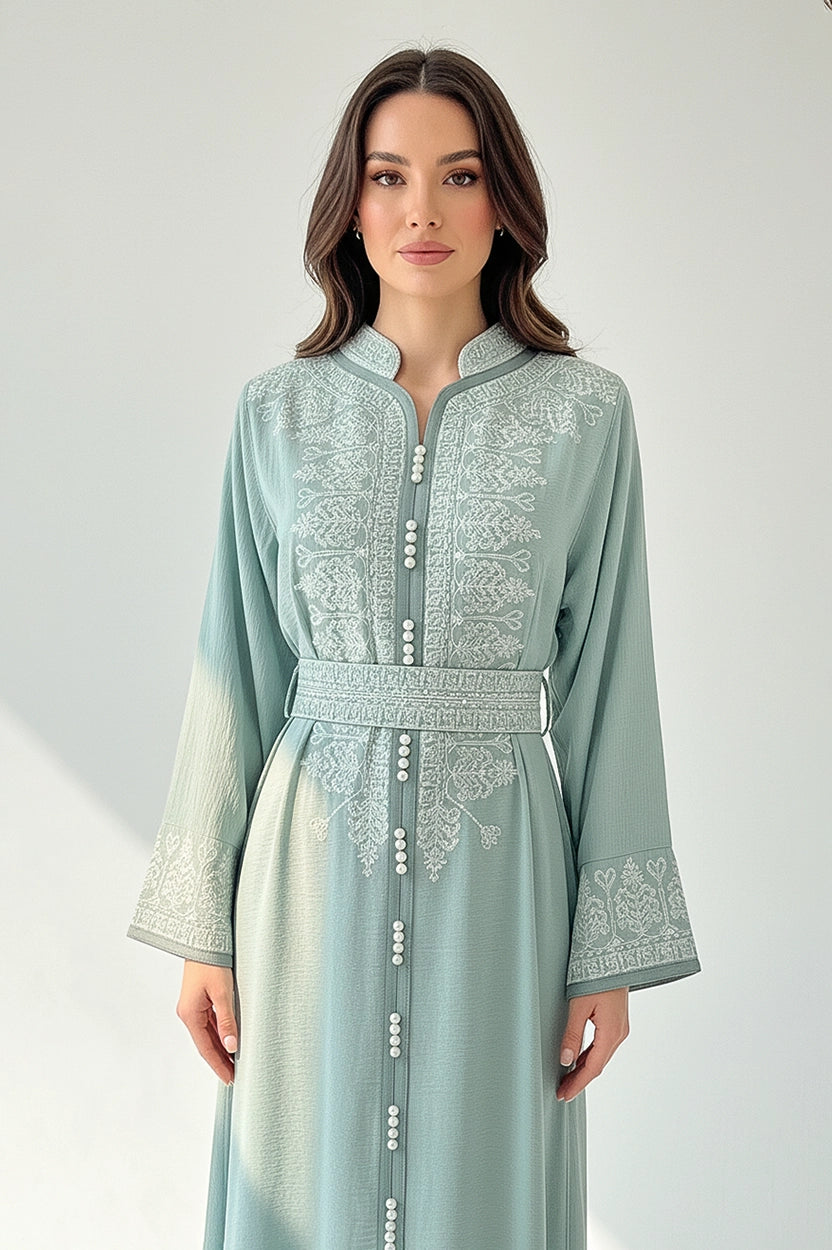 Button Details Jalabiya