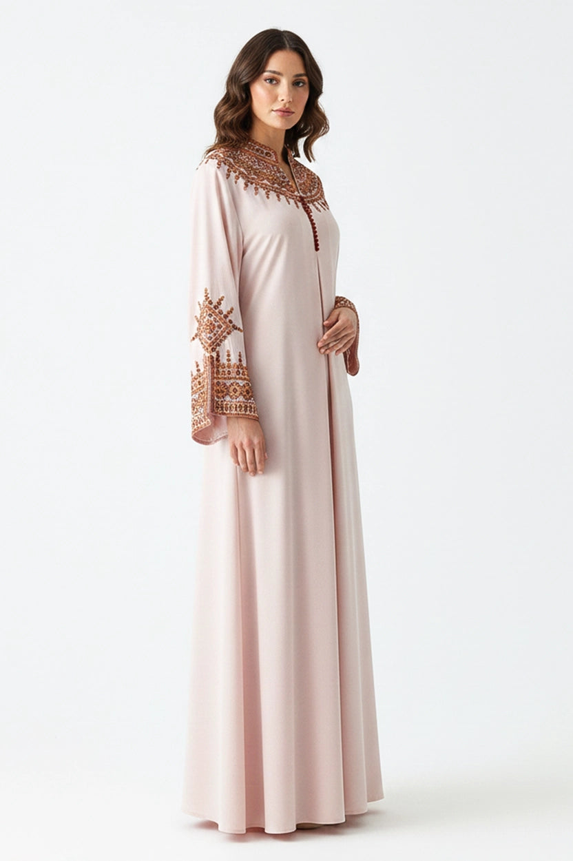 High Neck Wide Open Sleeves Jalabiya