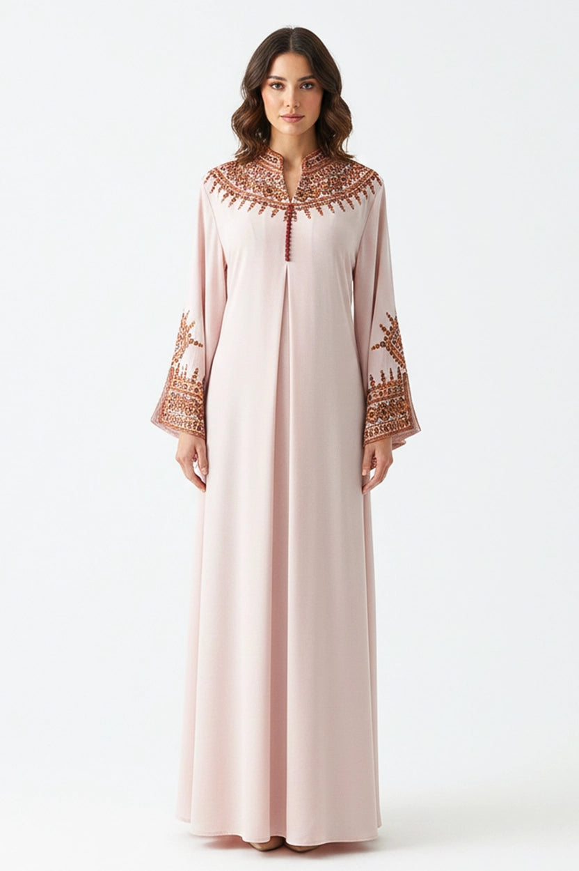 High Neck Wide Open Sleeves Jalabiya