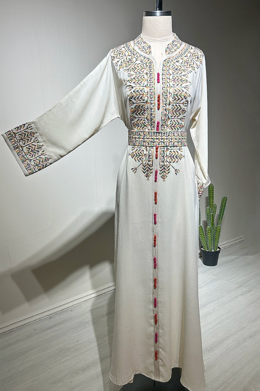 Button Details Jalabiya