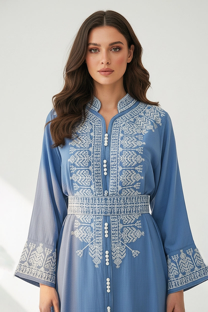 Button Details Jalabiya