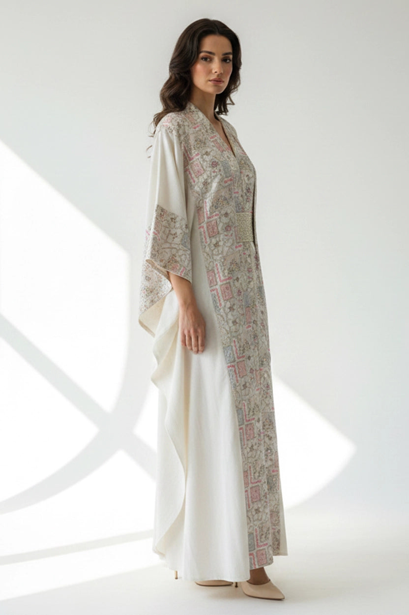 2 PCS Golden Belt Jalabiya Set