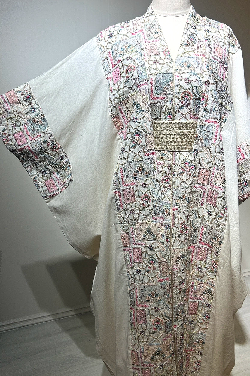 2 PCS Golden Belt Jalabiya Set