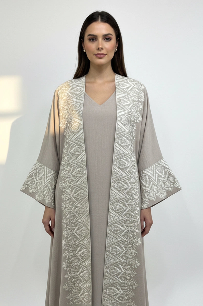 Embroidered 2 PCS Jalabiya Set