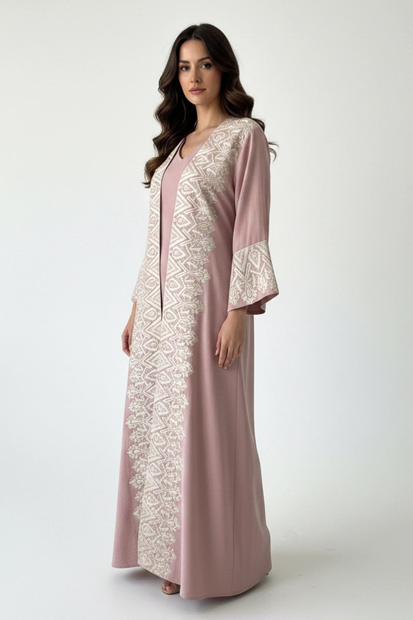 Embroidered 2 PCS Jalabiya Set
