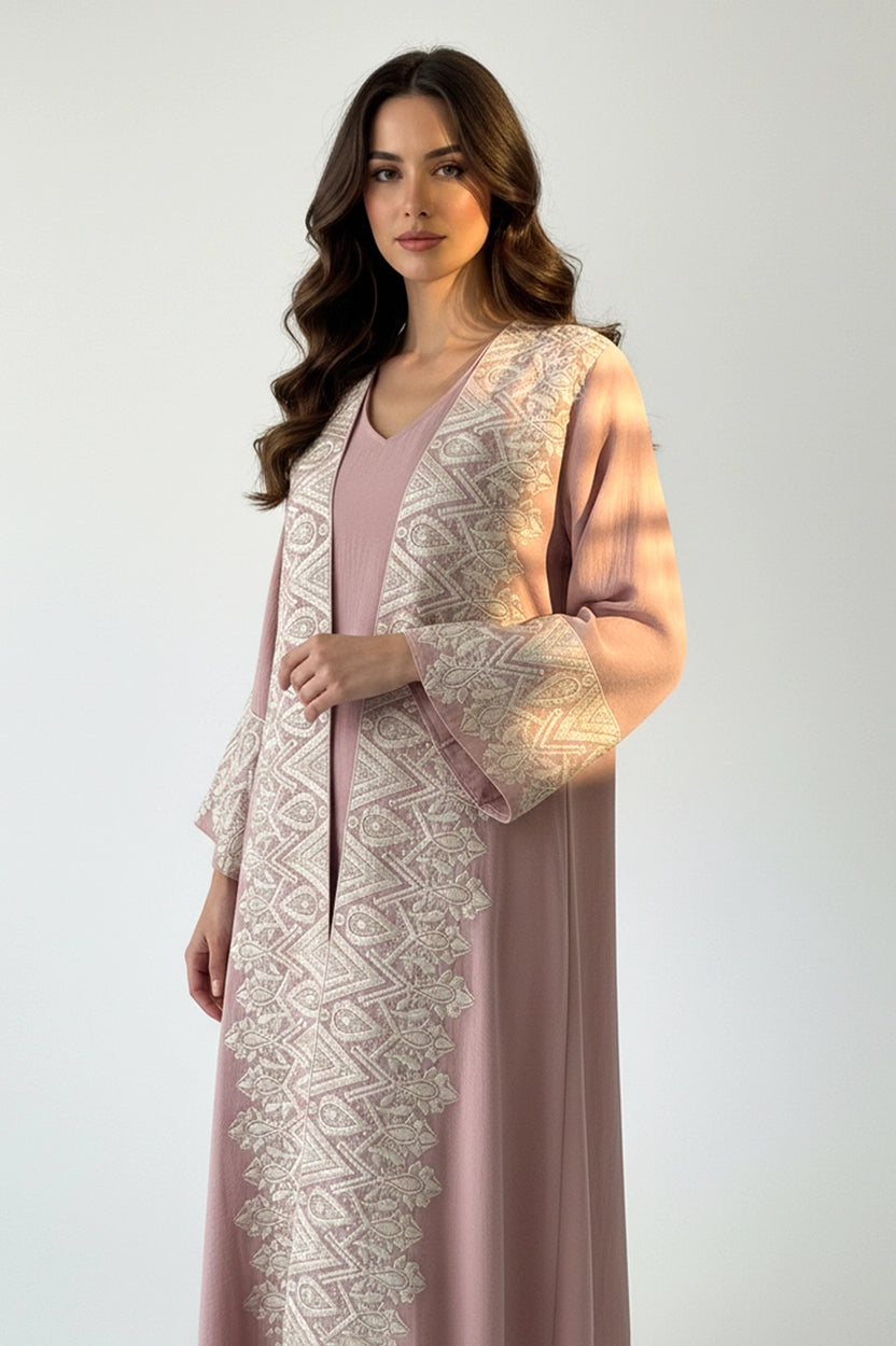 Embroidered 2 PCS Jalabiya Set
