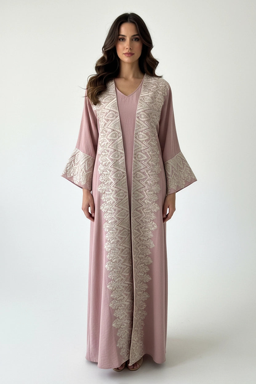 Embroidered 2 PCS Jalabiya Set