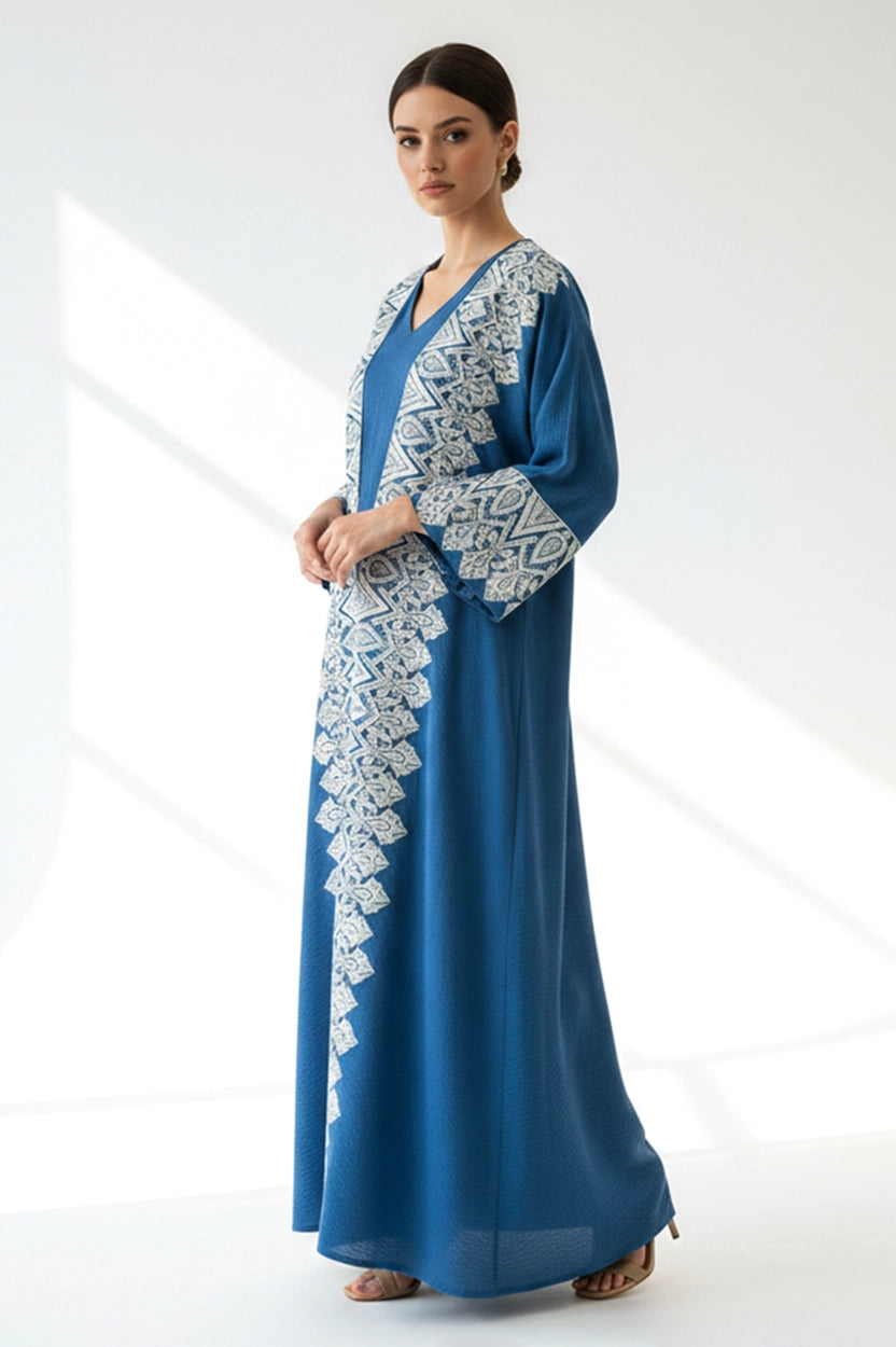 Embroidered 2 PCS Jalabiya Set