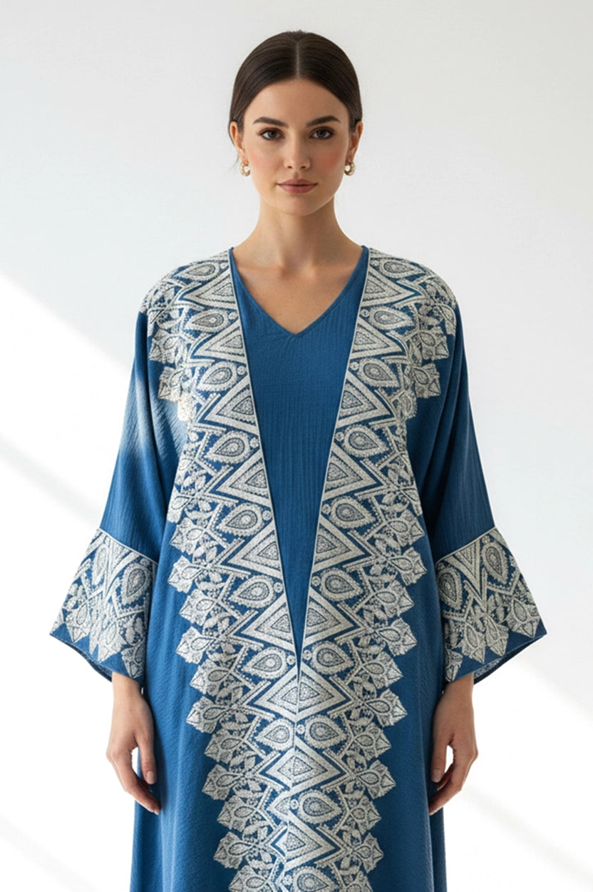 Embroidered 2 PCS Jalabiya Set