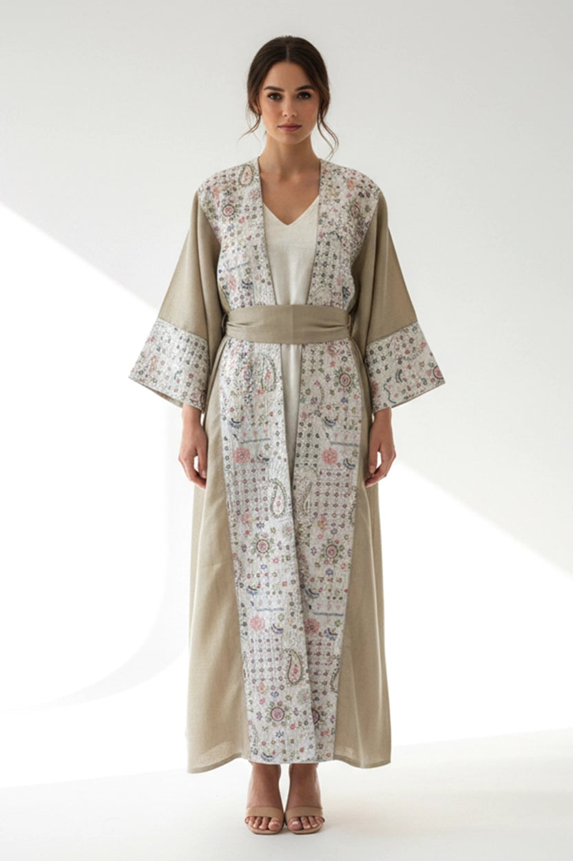 2 PCS Embroidered Jalabiya Set