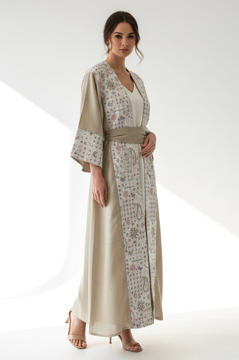2 PCS Embroidered Jalabiya Set