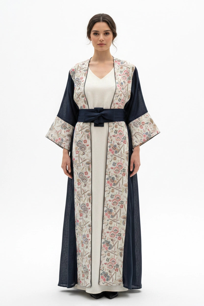 2 PCS Embroidered Jalabiya Set