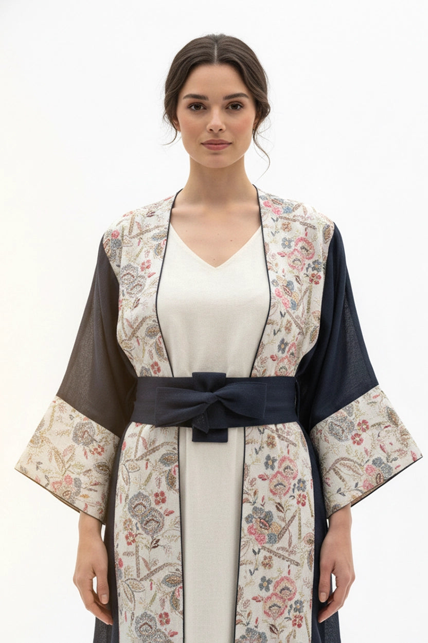 2 PCS Embroidered Jalabiya Set