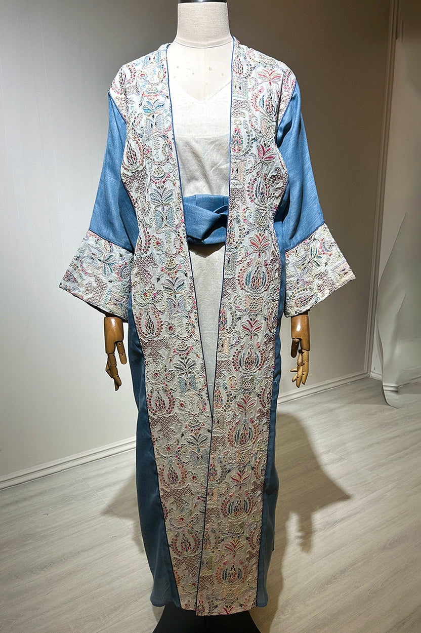 2 PCS Embroidered Jalabiya Set
