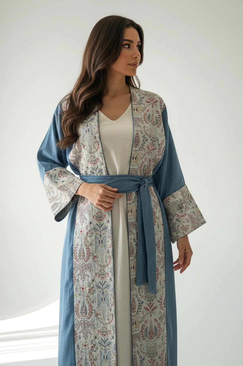 2 PCS Embroidered Jalabiya Set
