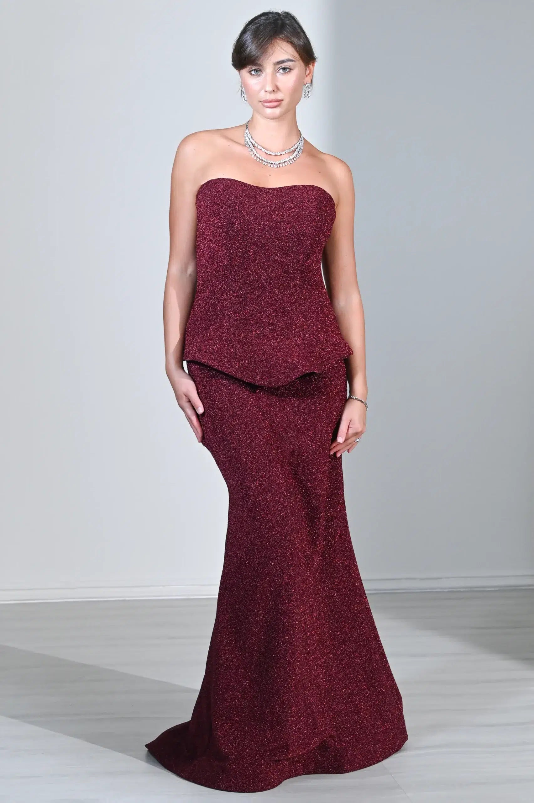 Mermaid Tail Corset Lame Dress