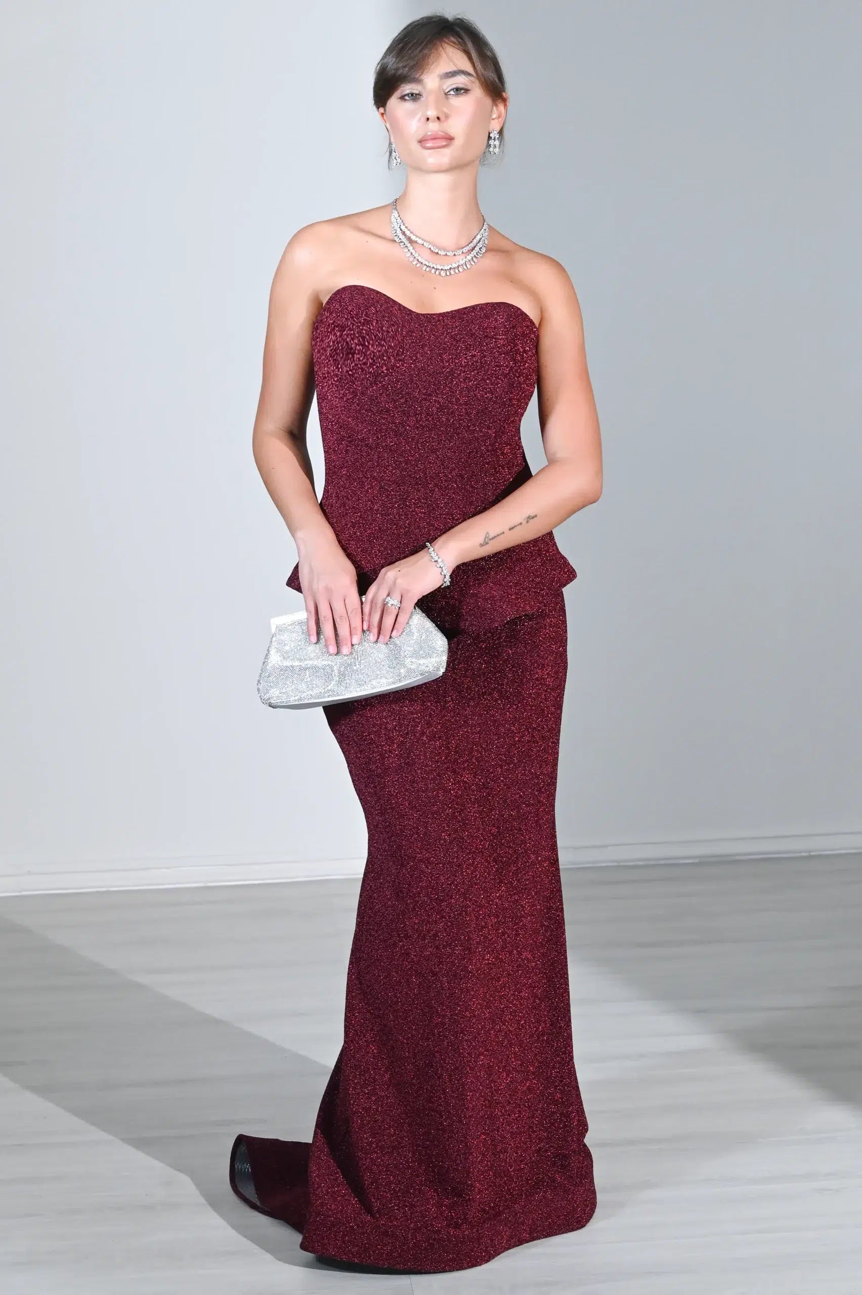 Mermaid Tail Corset Lame Dress