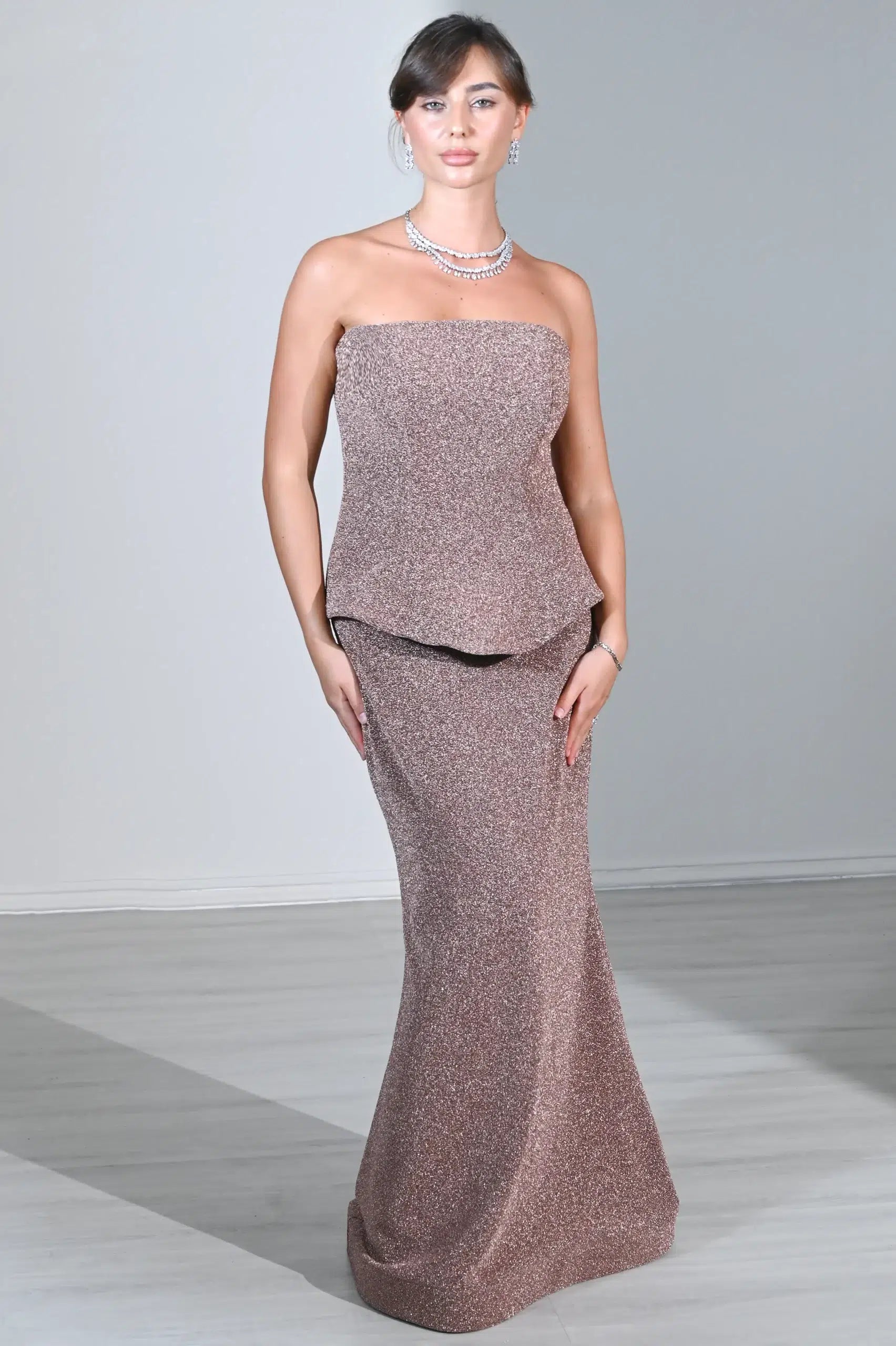 Mermaid Tail Corset Lame Dress