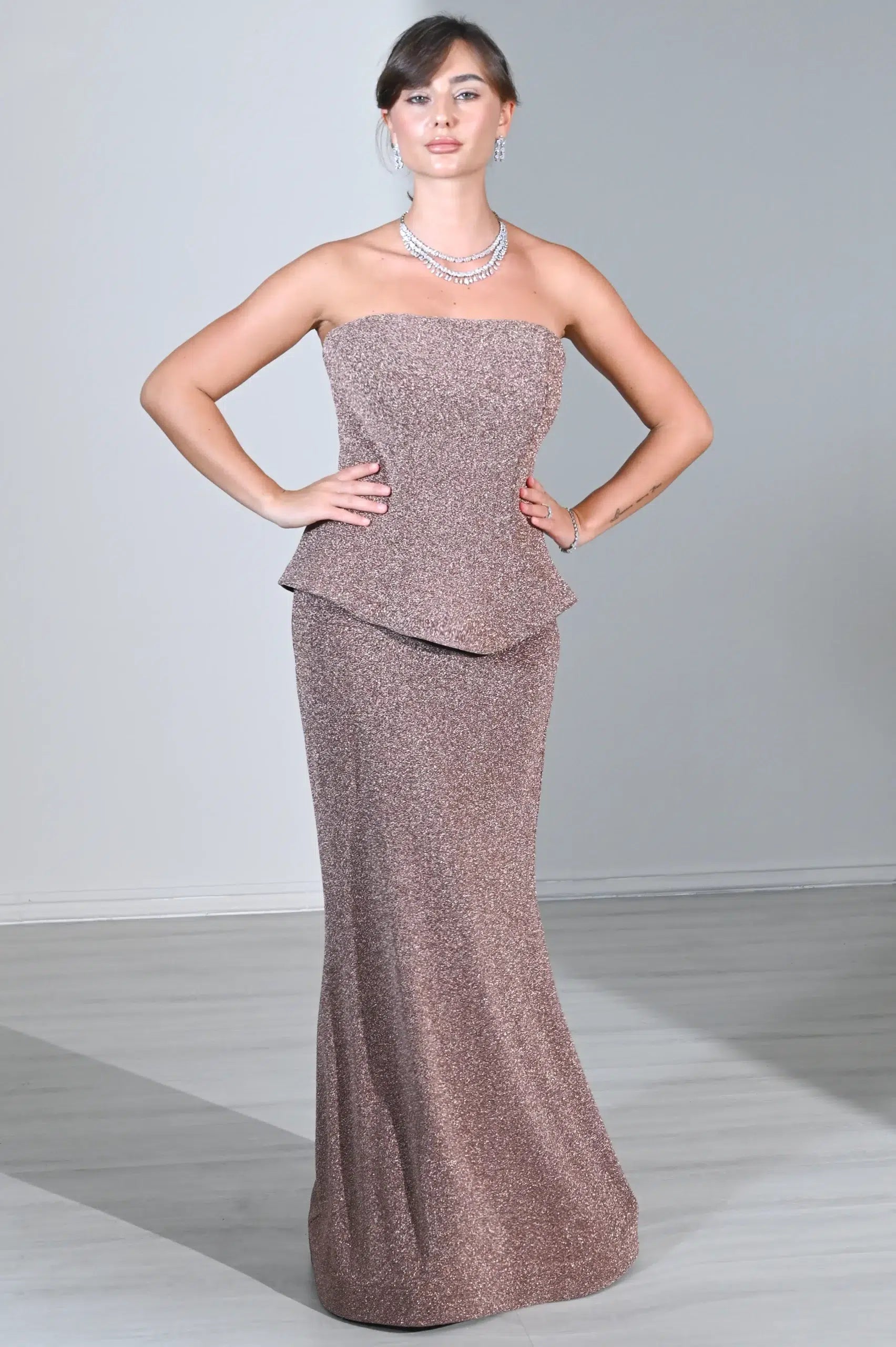 Mermaid Tail Corset Lame Dress