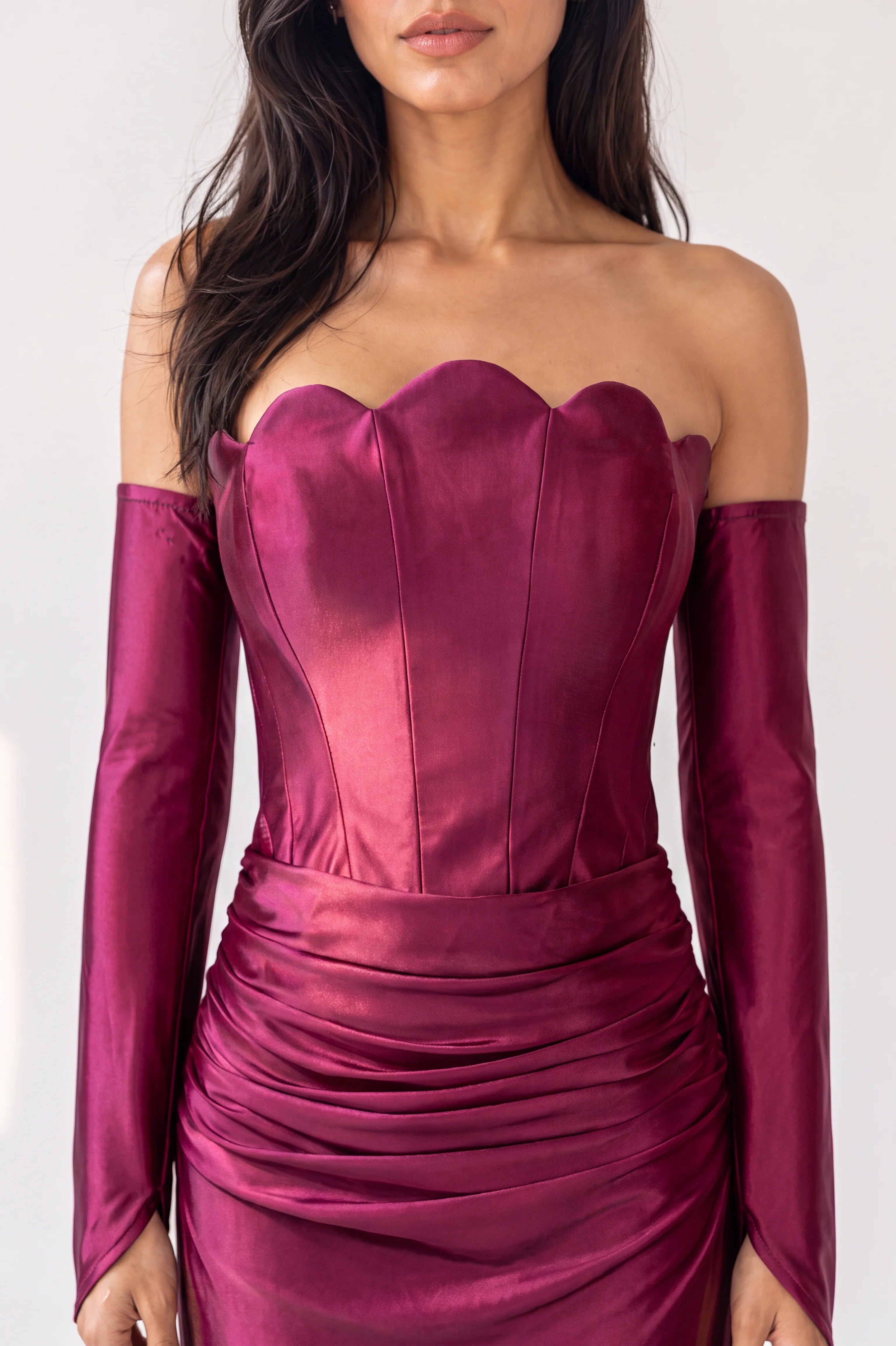 Mermaid Corset Jersey Dress