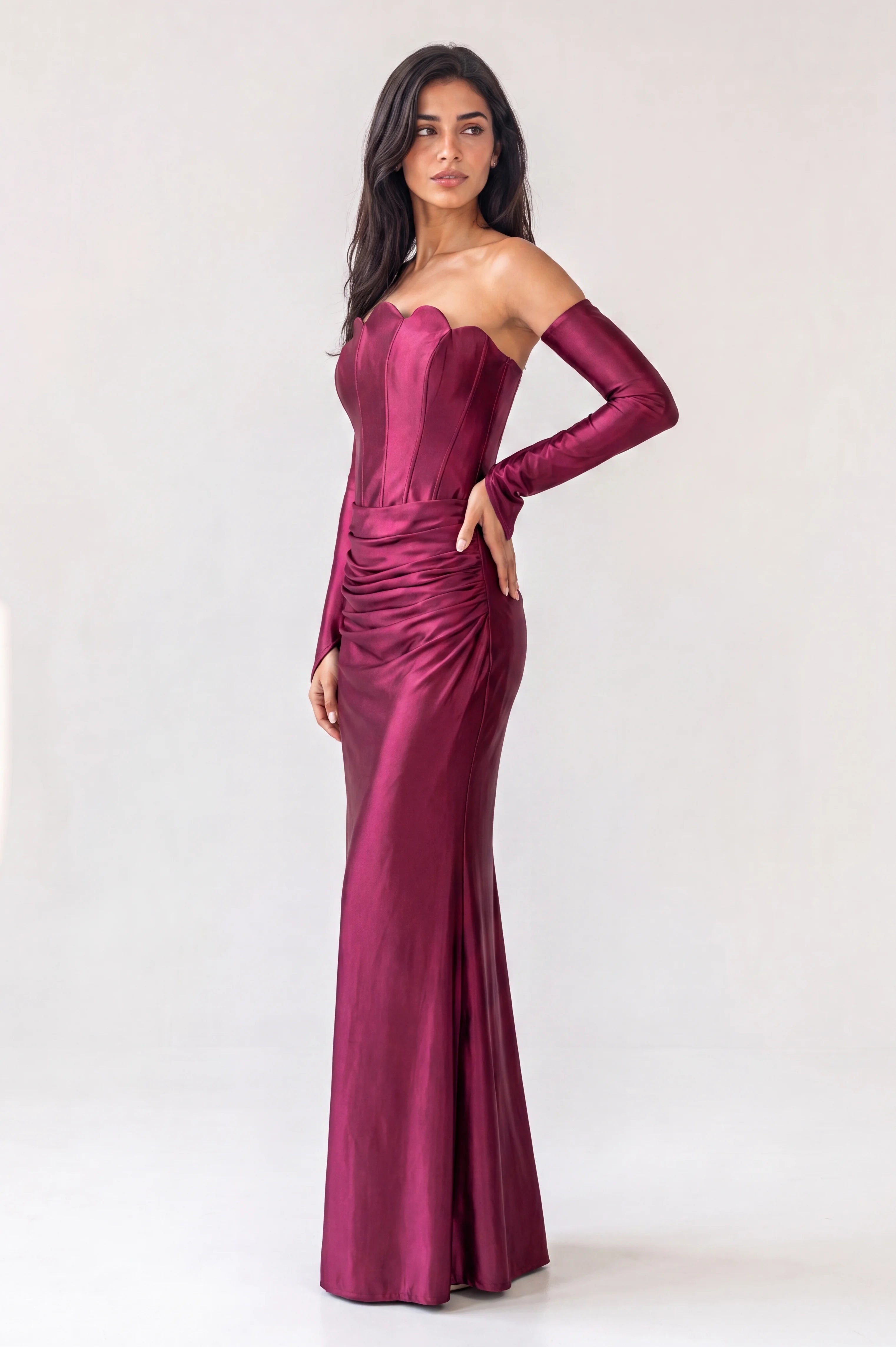Mermaid Corset Jersey Dress